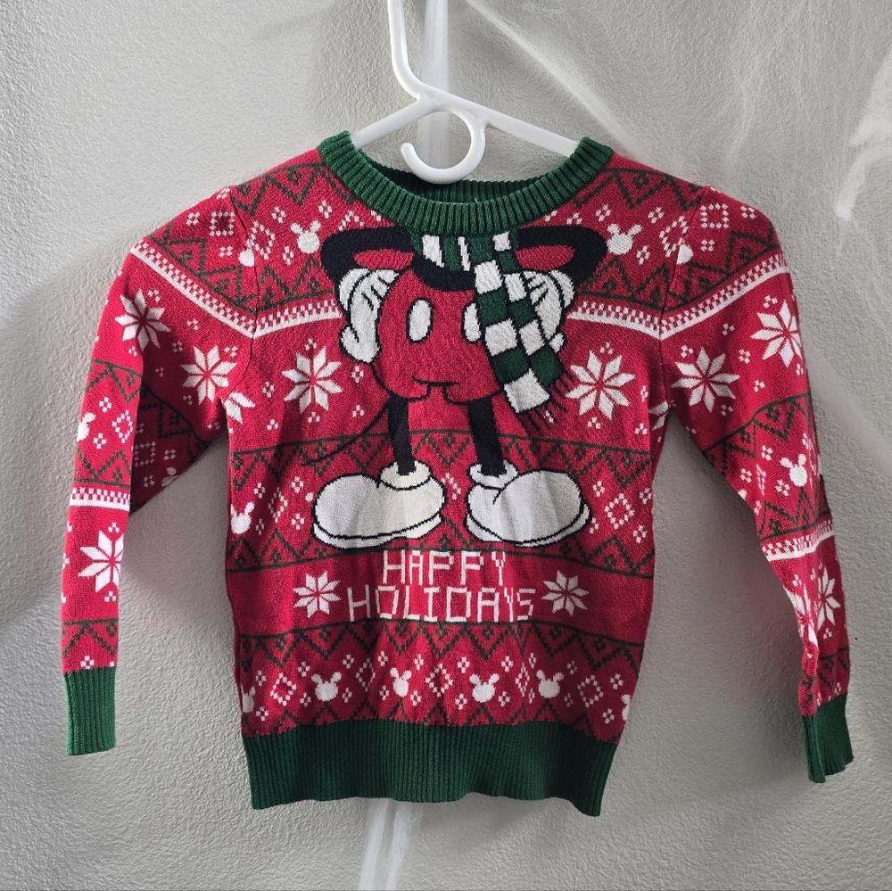 Disney Happy Holiday Mickey Mouse Christmas sweater 4t